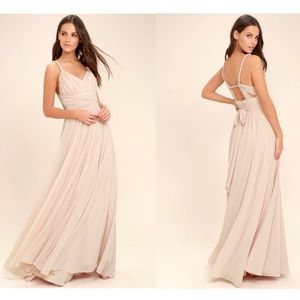 Carte Blanche Blush Pink Maxi Dress
